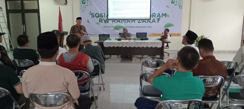 BazNas Kota Depok Gelar Sosialisasi RW Ramah Zakat di Kelurahan Mekarjaya