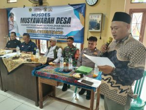 Musdes Cibentang Gelar Pembentukan Panitia Pengisian BPD dan Penetapan SK Panitia